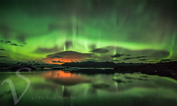 Bergs, Aurora and Eruption II